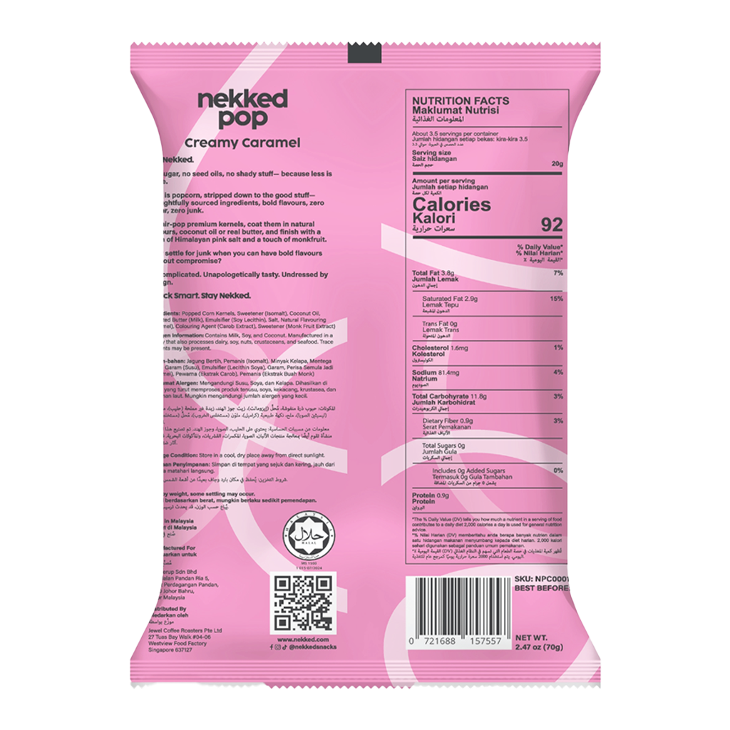 Nekked Creamy Caramel Popcorn