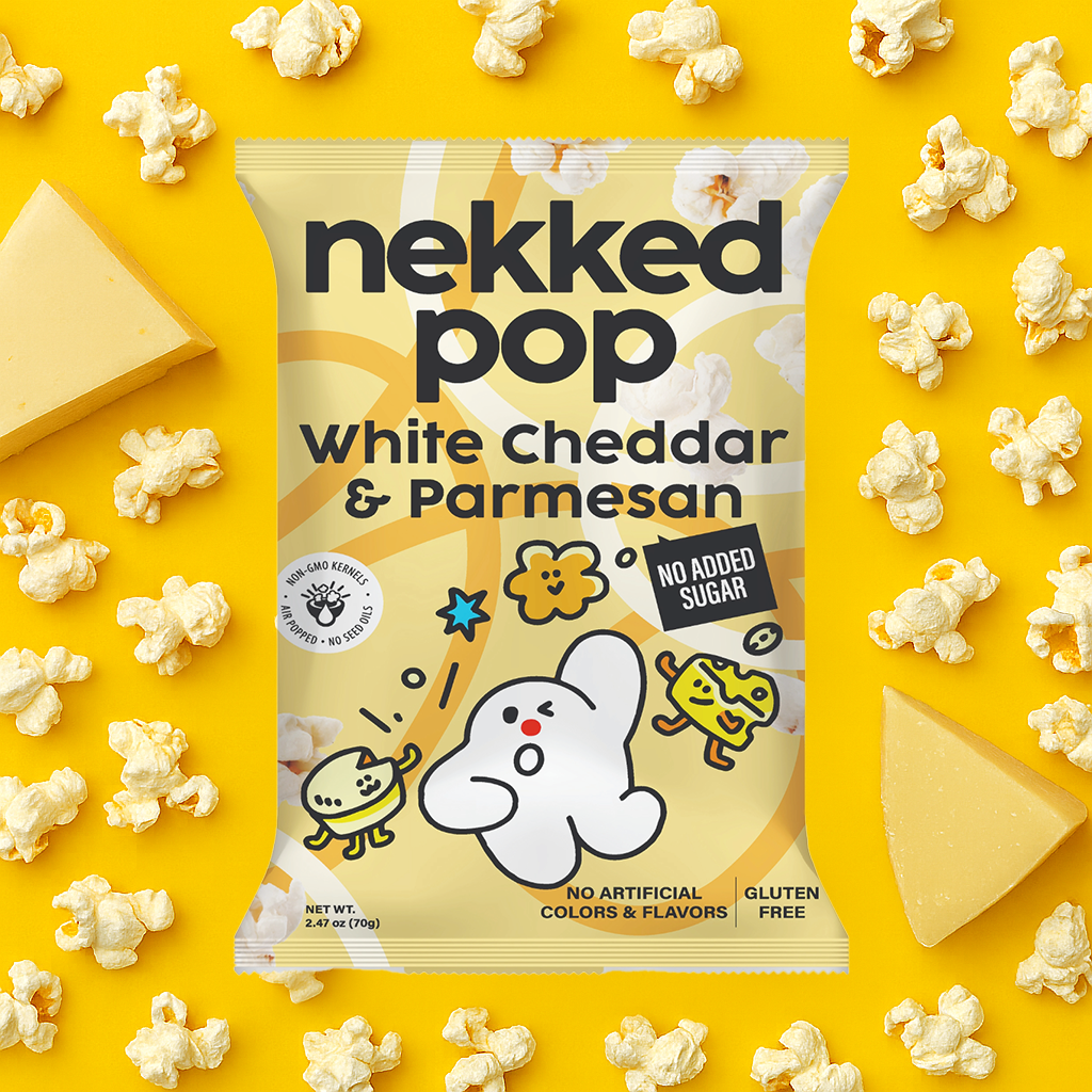 Nekked White Cheddar & Parmesan Popcorn