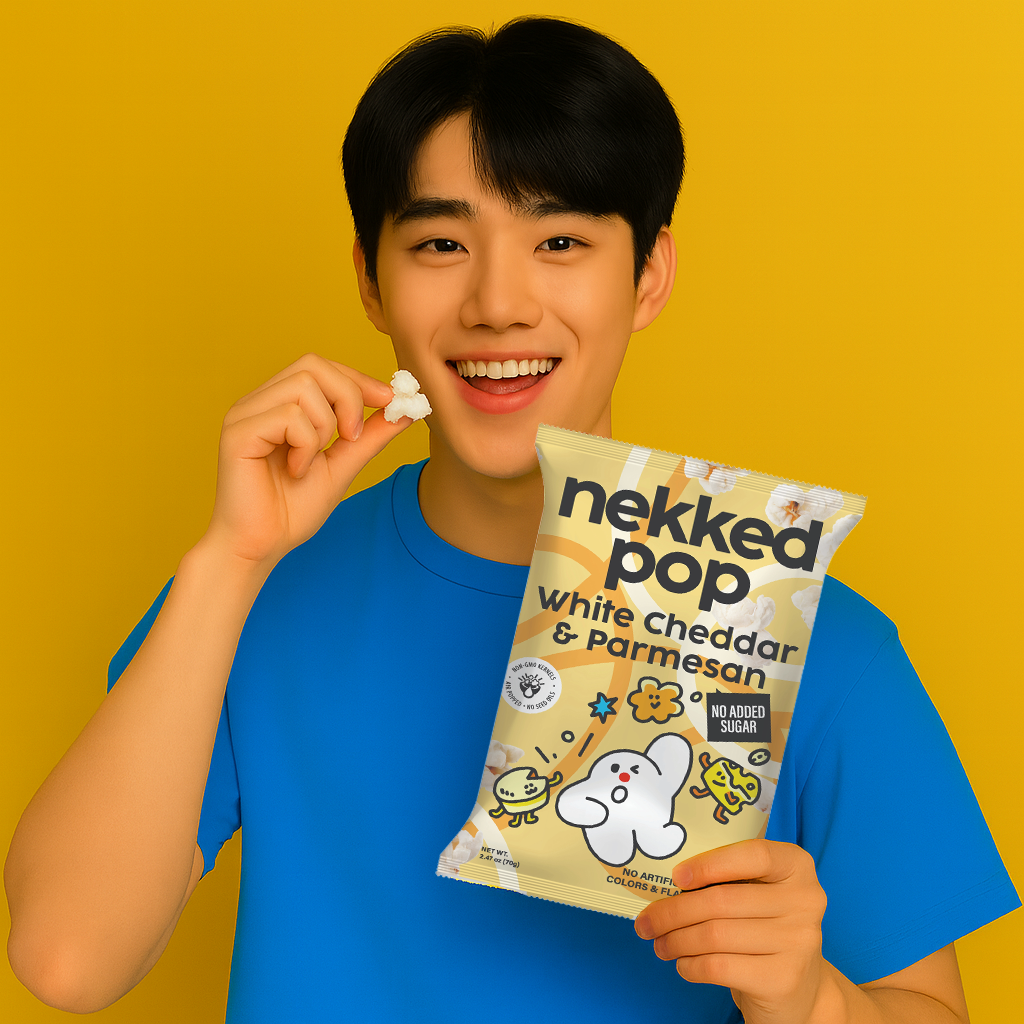 Nekked White Cheddar & Parmesan Popcorn